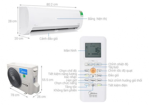Điều hoà Media 1 chiều 12000 giá hạt dẻ, bí quyết cho không gian của bạn.