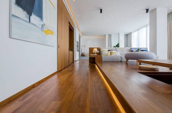 Độc đáo căn nhà nhỏ phân chia không gian bằng cách giật cấp