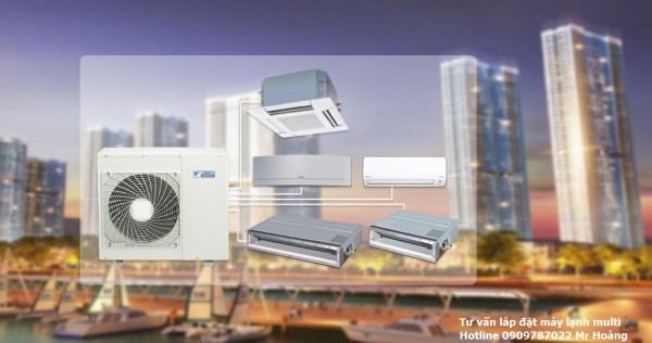 Đơn vị thầu chuyên thiết kế nội thất_ thi công máy lạnh Multi cho Biệt thự quận Bình Thạnh