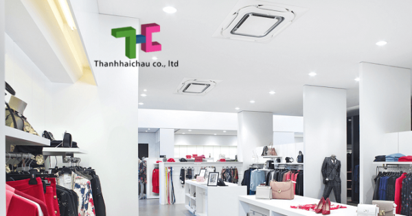 Đơn vị thi công máy lạnh âm trần LG cho cửa hàng, shop thời trang