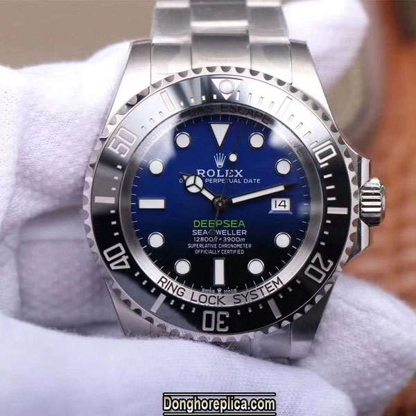 Đồng hồ Rolex Sea Dweller Deepsea Blue M126660-0002 Super Fake 