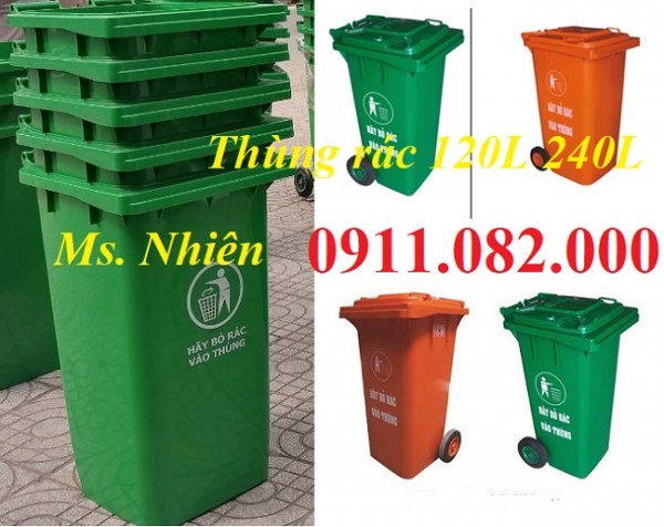Đồng tháp nơi chuyên cung cấp thùng rác giá rẻ- thùng rác 120l 240l 660l- lh 0911082000