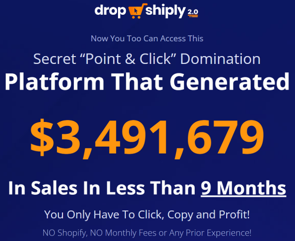 Dropshiply 2.0 OTO 1,2,3,4,5,6 Upsells OTO Links + 3,000 Bonuses