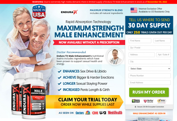 Endura TX Male Enhancement *SHOCKING EFFECTS* Enhancement You Can Get Better in Bed!