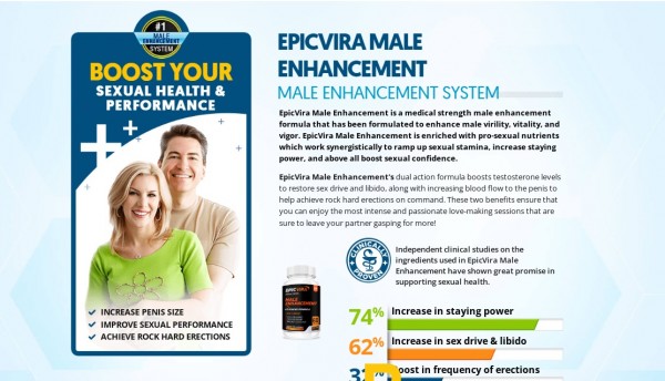 EpicVira Male Enhancement : Libido, Stay Power & Virility Support?