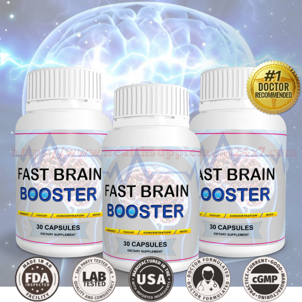 Fast Brain Booster (Brilliant Mind Formula) Improve Cognitive Function Memory!