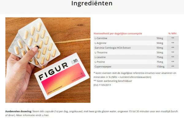 Figur Prijs Nederland (NL) - Advanced Fat Burner (Officiële Website)