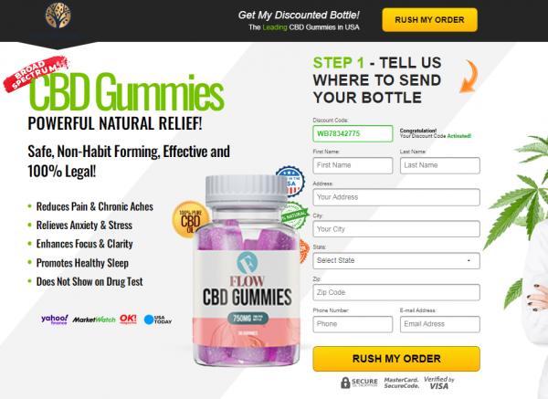 Flow CBD Gummies *SHARK TANK* Best THC Free Cannabidiol Hemp!