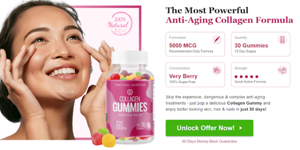 Functional Nutrition Collagen Gummies For Skin, Hair, Nails And Joints