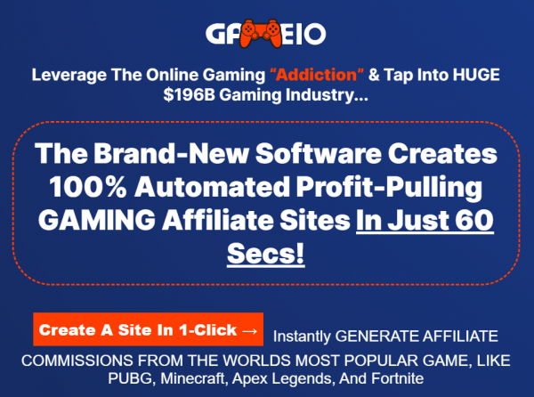 Gameio OTO - 2022 Full 6 OTO Upsell Links + 88VIP 2,000 Bonuses Value $1,153,856