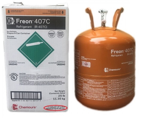 Gas Chemours Freon R407c - đại lý gas Chemours freon - 0902 809 949