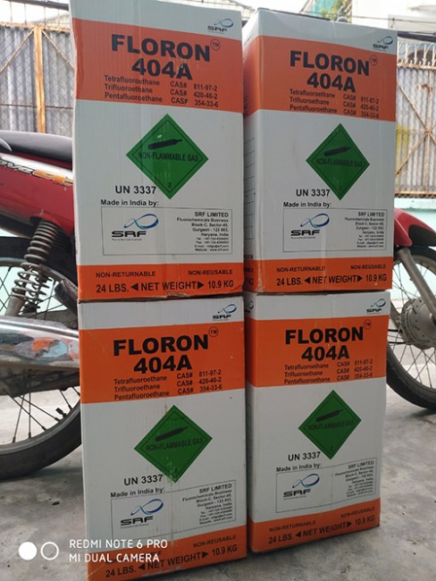 Gas lạnh Ấn Độ Floron R404a 10,9Kg