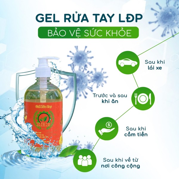 Gel rửa tay Lâm Đại Phúc – Bảo vệ sức khoẻ người Việt.