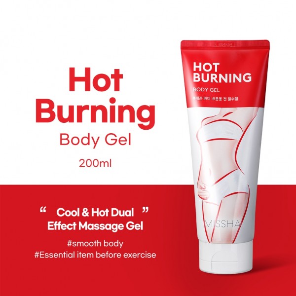 Gel tan mỡ Missha Hot Burning Body Gel - Bí quyết đánh tan mỡ thừa toàn thân hiệu quả