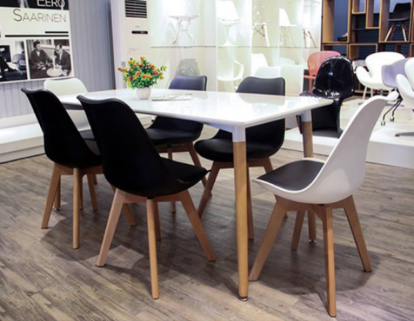 Ghế Eames đệm chân gỗ GLM05 tại Tp.HCM