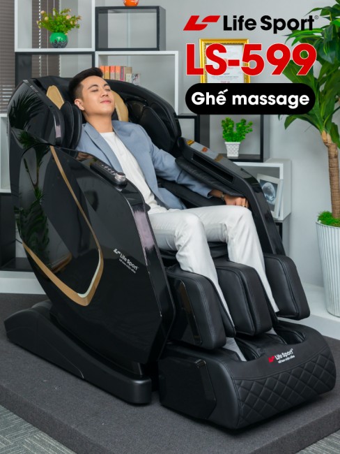 GHẾ MASSAGE LIFESPORT LS-599 - GIẢM 30% VÀ QUÀ TẶNG HẤP DẪN