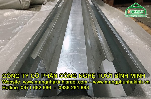 Giá bán máng xối nhà màng, báo giá máng xối nhà kính, máng xối nhà kính thông minh