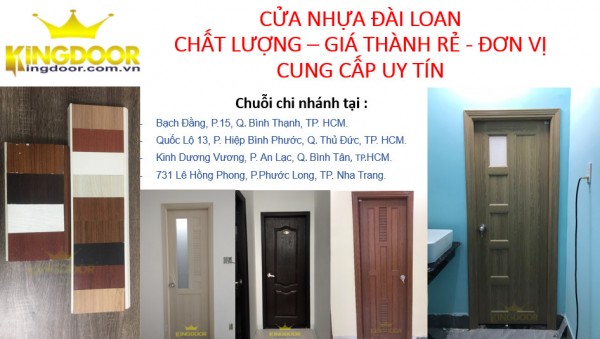 Giá cửa nhựa Đài Loan tại Vũng Tàu 2021 - Kingdoor
