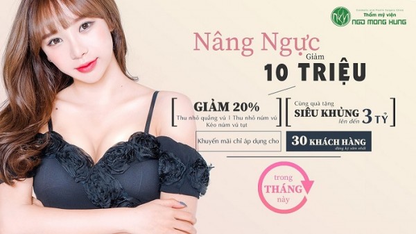 Giá nâng ngực tại Hà Nội 