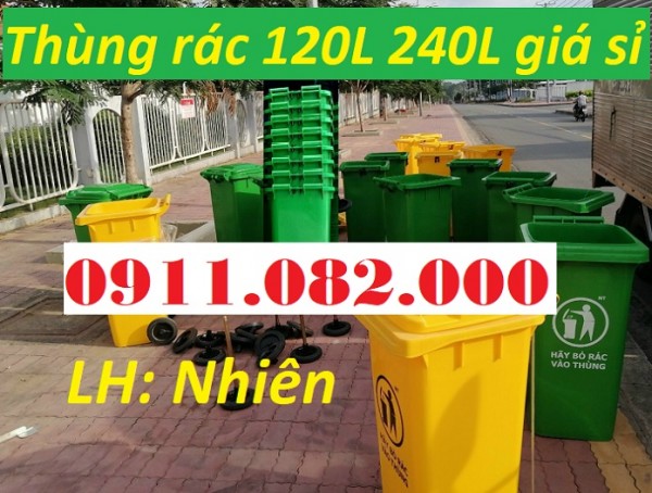 Giá sỉ thùng rác 120 lít 240 lít giá rẻ- thùng rác môi trường, thùng rác văn phòng- lh 0911082000