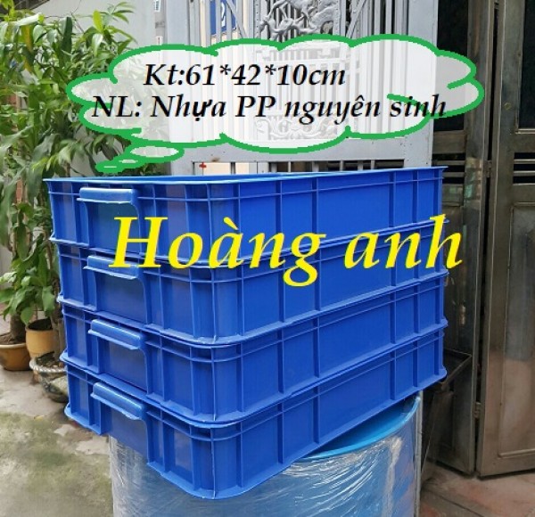 Giá thùng nhựa cao 10, khay đặc đựng bánh trong là sản xuất, thùng nhựa, thùng HS 025