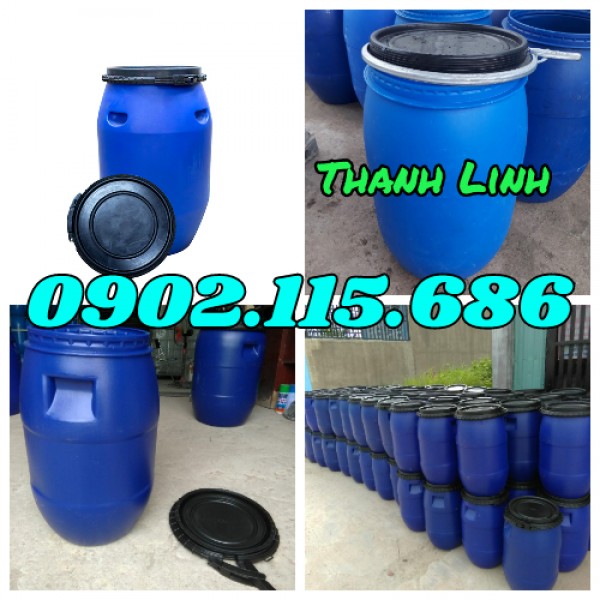 Giá thùng phuy nhựa 100 lít, phi nhựa 100l,