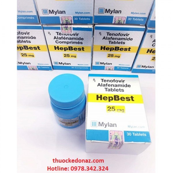 giá thuốc hepbest 25mg điều trị viêm gan B tại hà nội