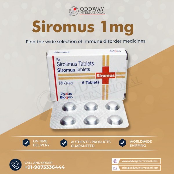  Giá và Thông tin về Siromus 1mg (Sirolimus) Tablet