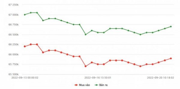 Giá vàng hôm nay ngày 20/09/2022: Giá vàng biến động khó lường