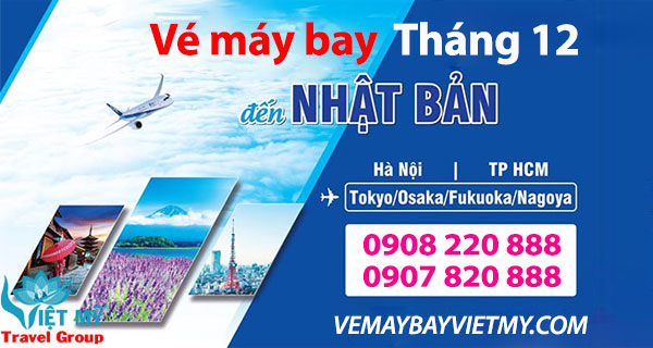 Giá vé máy bay đi Nhật Bản tháng 12 