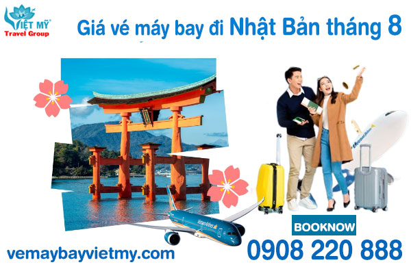 Giá vé máy bay đi Nhật Bản tháng 8