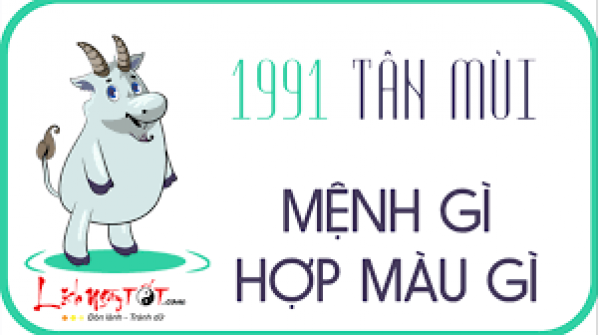 Giải mã cực hay về tuổi Tân Mùi 1991 hợp màu gì