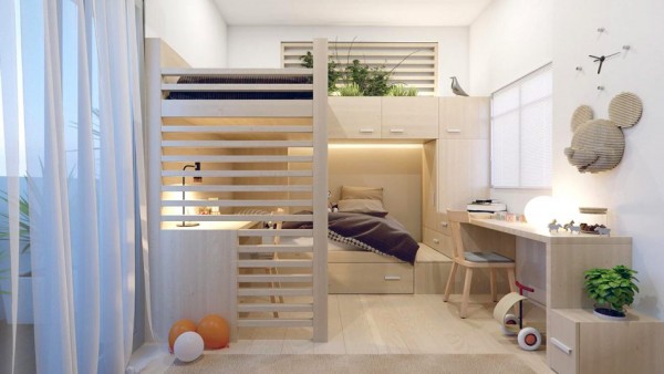 Giải pháp tạo không gian riêng cho bé trong căn hộ nhỏ
