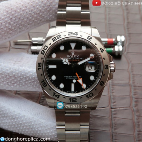 Giới thiệu đồng hồ cơ Rolex Datejust ii black siêu cấp máy Thụy Sỹ