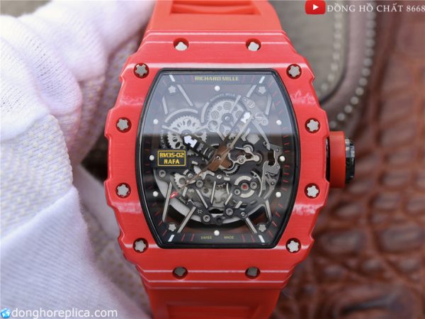 Giới thiệu đồng hồ Richard Mille 35-02 Rafael Nadal Carbon 43mm