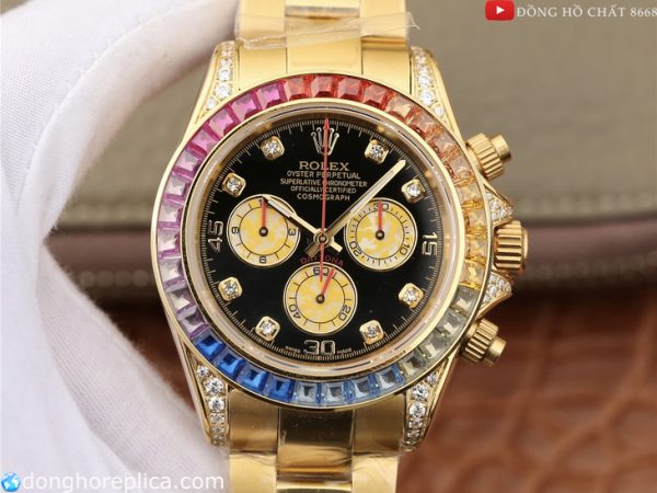 Giới thiệu đồng hồ Rolex Cosmograph Daytona 116595Rbow Rainbow