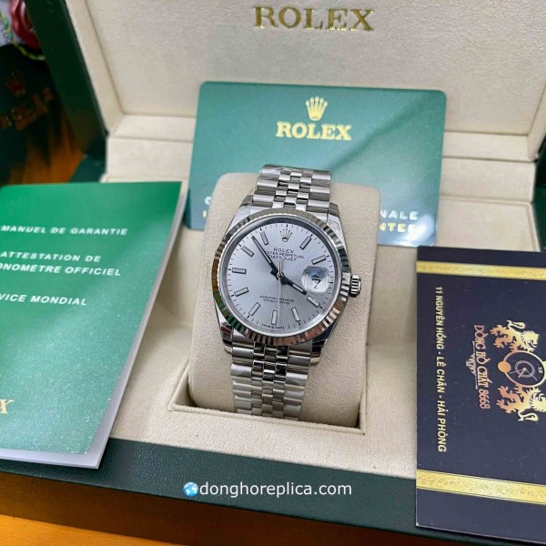 Giới thiệu đồng hồ Rolex Datejust 41 126334 White Dial Automatic Replica