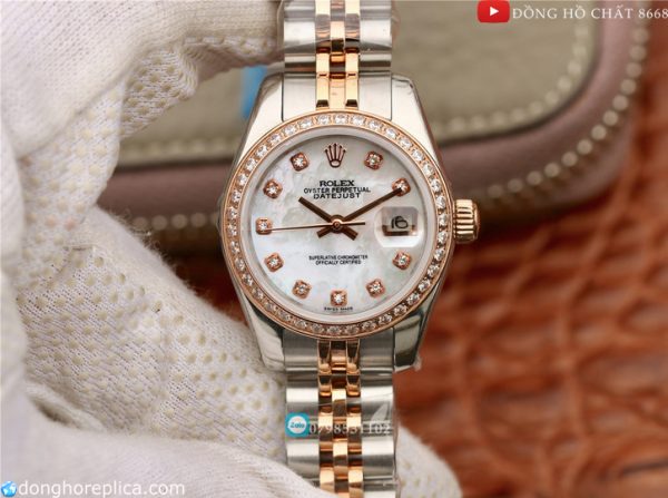 Giới thiệu đồng hồ Rolex mặt xà cừ Datejust 31 278271 bọc vàng 18k