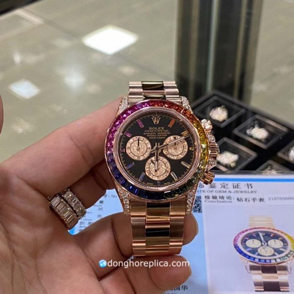 Giới thiệu đồng hồ Rolex oyster perpetual Cosmograph Daytona rainbow