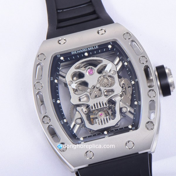 Giới thiệu mẫu đồng hồ Richard Mille nam giá rẻ RM 052 Flyback Tourbillon Skull