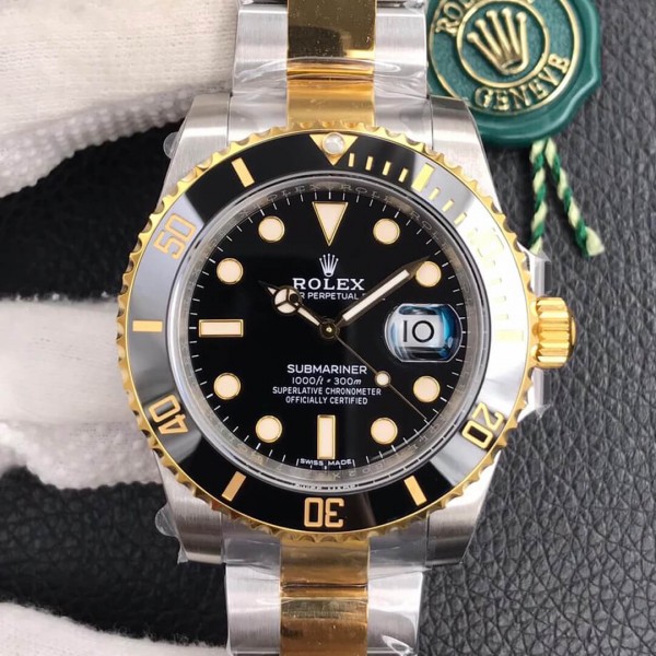 Giới thiệu về chiếc đồng hồ Rolex Gold Black Submariner 116618LN-0001 Replica 1:1