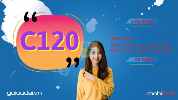 Gói cước C120 của Mobifone khuyến mãi cực lớn bạn cần nắm rõ