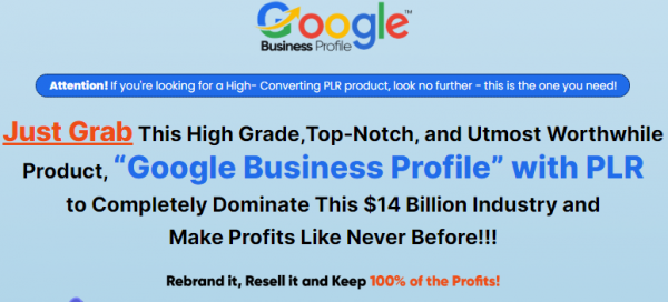 Google Business Profile PLR Review – VIP 5,000 Bonuses $2,976,749 + OTO 1,2,3,4,5 Link Here