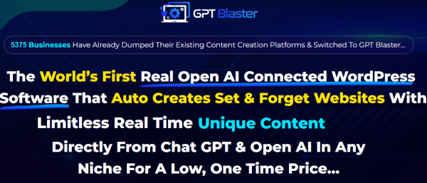 GPT Blaster OTO 2023: Full 7 OTO Details + 3,000 Bonuses + Demo