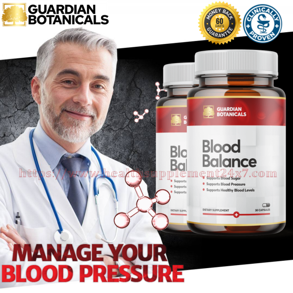 Guardian Botanicals Blood Balance (FDA APPROVED!) Balances Sugar & Blood Pressure Level!