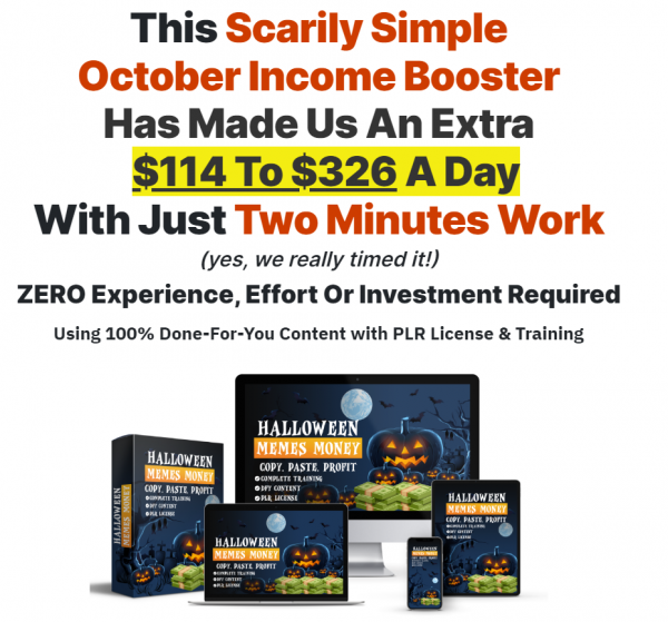 Halloween Memes Money PLR Review –| Is Scam? -77⚠️Warniing⚠️Don’t Buy Yet Without Seening This?