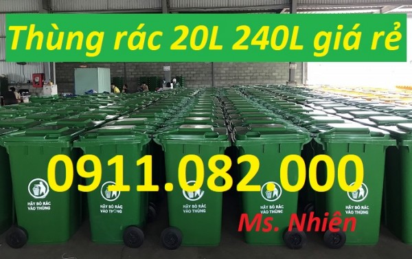 Hàng khuyến mãi thùng rác giá rẻ- thùng rác 120L 240L giá rẻ tại hậu giang- lh 0911082000
