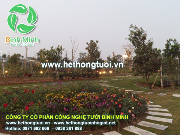 Hệ thống tưới cảnh quan, hệ thống tưới sân vườn giá tốt