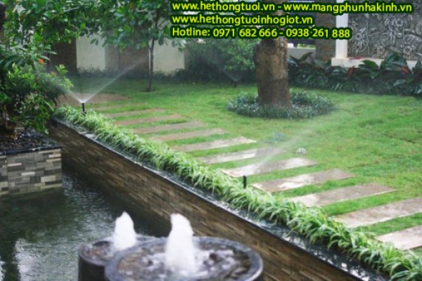 Hệ thống tưới,hệ thống tưới cây phun mưa, hệ thống béc phun tưới cây,hệ thống tưới nước sân vườn