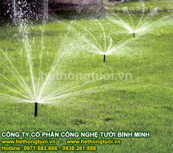 Hệ thống tưới sân vườn,đầu phun usa, béc phun usa, giá béc tưới cây,phụ kiện hệ thống tưới nước